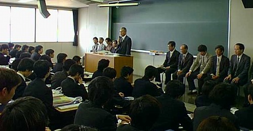 天野同窓会会長の祝辞